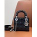 Mini Cannage Patent Calfskin Lady Dion Bag(Sliver Hardware)(17CM)