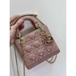 Mini Cannage Patent Calfskin Lady Dion Bag(17CM)